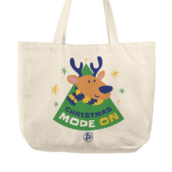 Christmas mode on Tote Bag (Υφασμάτινη Τσάντα Αγοράς)